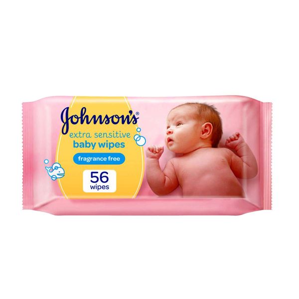 Johnson's baby extra sensitive fragrance hot sale free wipes