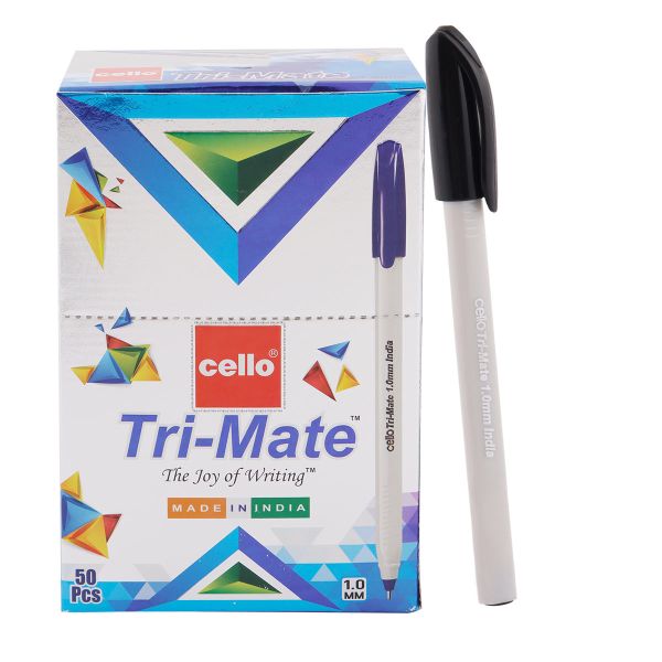 Cello Trimate Ball Pen 1mm Black 50 Pieces