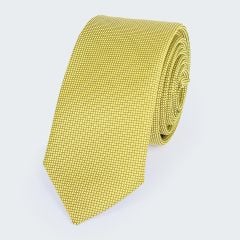 Mens Tie Plain Golden