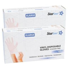 Star Love Vinyl Disposable Gloves Assorted 2X100 Pieces
