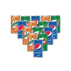Pepsi, Mirinda, 7Up Assorted Soft Drink 15x150ml