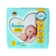 PampersÙ¾ Pc Diapers S1 22 Cp