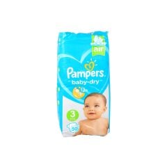 Pampers Baby Dry Diapers Pack of 50 Diapers - Size 3
