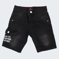 Boys Jeans Short - Black