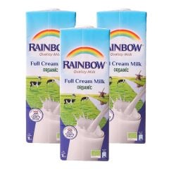 Rainbow Organic Full Cream Milk 3X1L