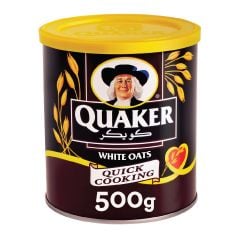 Quaker White Oats Tin 500Gm