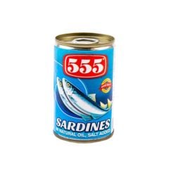 555 Sardines In Natural Oil Salt Added 155g