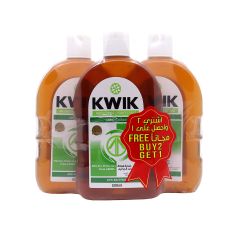 Kwik Antiseptic 500Ml 2+ 1 Free