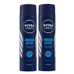 Nivea Men Fresh Active Deodorant 2X150ml