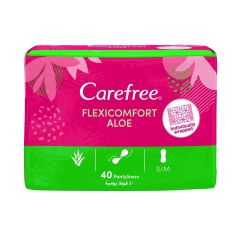 Carefree Panty Liners FlexiComfort Aloe 40 Pcs