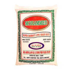 Mohammed Indian Basmati Rice 20 kg
