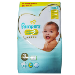  Pampers Premium Care Baby Diapers Pack of 66 Diapers - Size 3