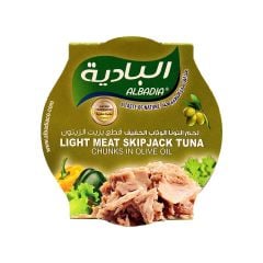 Al Badia Light Meat Skip Jack Tuna Chunks In Olive Oil 165g