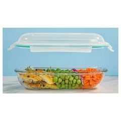 Oval Glass Container 900Ml