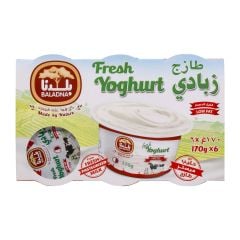 Baladna Low Fat Fresh Yoghurt 6x170g