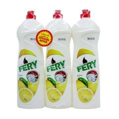 Fery Dishwashing Liquid Lemon 3x1L