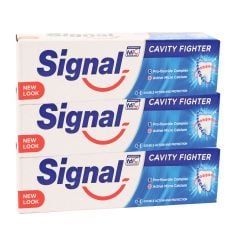 Signal ToothPaste Cavity Fighter 3Pcs x 100ml