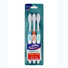Ajay Sensitive Toothbrush Over Medium 3 Pcs 